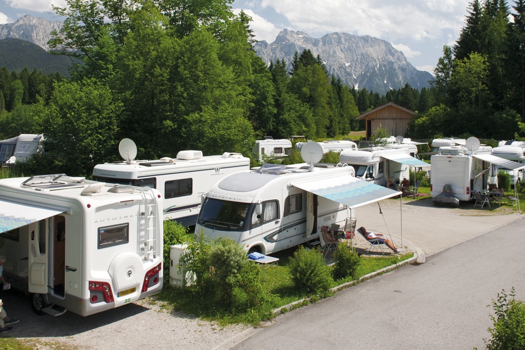 5 Sterne Camping in der Alpenwelt Karwendel Camping, Cars & Caravans